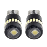 Becuri LED pentru lumini de poziție T10 W5W Canbus 3014+1 18SMD 12V-24V, lumină albă, 2 buc.