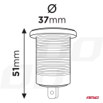 Priza universală pentru brichetă auto 12-24 V