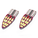 Becuri LED pentru poziție T10 W5W Canbus 3014 24SMD 12V lumină albă, set