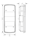 1 bucată Stop Dreapta, Lumină Spate, 12V - 24V, cu 5 funcții, compatibilă cu Microbuz, Camion, Tir, Remorcă, Caravană