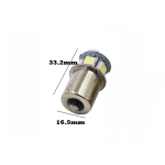 Bec LED, 22 SMD, BA15S 1156 (P21W), 12V - 24V, Lumină galben