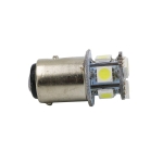 Bec LED, 22 SMD, BA15S 1156 (P21W), 12V - 24V, Lumină galben