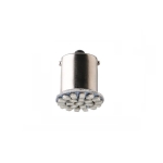 Bec LED, 22 SMD, BA15S 1156 (P21W), Pini opuși 180°, Opposite, 12V, Lumină Roșie