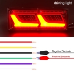 Stopuri Led,  Stânga + Dreapta 12V-24V, set, cu Semnal Dinamic Neon Effect 32x13cm pentru Dubă, Camion, Tir, Remorcă, Rulotă și altele.