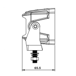 Far universal LED cu lumină albă + poziție roșie și portocalie DRL 12V - 24V E-mark pentru camion, tractor, ATV, jeep, utilaje agricole și alte vehicule.