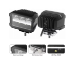 Far universal LED cu lumină albă și lumini de zi DRL alb-portocaliu 12V - 24V E-mark pentru camion, tractor, ATV, jeep, utilaje agricole și alte vehicule.