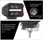 Far universal LED cu lumină albă și lumini de zi DRL alb-portocaliu 12V - 24V E-mark pentru camion, tractor, ATV, jeep, utilaje agricole și alte vehicule.