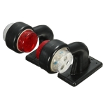 Lumini LED laterale de semnalizare 12V - 24V Alb-Roșu pentru Camion, TIR, Remorcă, Platformă, set 2 buc.