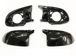 Set 2 Capace + 2 Rame pentru Oglinzi, Tip Batman M Compatibile BMW X3 X4 X5 X6 X7 G01 G02 G05 G07 F97 F98 F95 F96