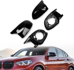 Set 2 Capace + 2 Rame pentru Oglinzi, Tip Batman M Compatibile BMW X3 X4 X5 X6 X7 G01 G02 G05 G07 F97 F98 F95 F96