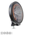 Proiector Halogen, Lampă Ceață, Spot cu LED Angel Amber Light, H1, 12/24 V, E-mark, Sticlă fumurie, 22.3 cm