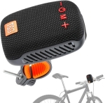 Boxă Bluetooth portabilă cu radio, card de memorie, AUX, USB și suport pentru bicicletă și motocicletă, Neagră