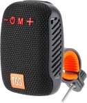 Boxă Bluetooth portabilă cu radio, card de memorie, AUX, USB și suport pentru bicicletă și motocicletă, Neagră