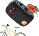 Boxă Bluetooth portabilă cu radio, card de memorie, AUX, USB și suport pentru bicicletă și motocicletă, Neagră