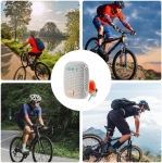 Boxă Bluetooth portabilă cu radio, card de memorie, AUX, USB și suport pentru bicicletă și motocicletă, Gri