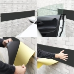 Protector multifuncțional pentru garaj și izolare fonică 200 x 20 x 1,5cm, protecție împotriva loviturilor de ușă/bară