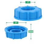 Robinet 1/2 pentru scurgerea rezervorului, cu conector, adaptor cu filet gros S61x6, potrivit pentru furtun de grădină, 61x6 mm, 4 bucăți