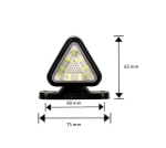 1 Bucată 18 LED poziție lumină albă + roșie pentru bus, van, remorcă, platformă, rulotă 12V-24V, cu formă triangulară