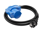 Cablu Adaptor Camping 1.5m Priză Schuko la 3-pini CEE Conector Unghiular