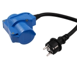 Cablu Adaptor Camping 1.5m Priză Schuko la 3-pini CEE Conector Unghiular