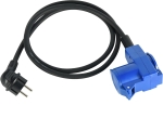 Cablu Adaptor Camping 1.5m Priză Schuko la 3-pini CEE Conector Unghiular