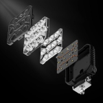 10 LED Halogen cu Lumină Albă DRL Portocalie, 1700Lm, 9-30V, Rezistent la Apă IP68 - 17W