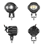 1 LED Halogen cu Lumină Spot, 2000LM, 9-60V, Rezistent la Apă IP67, Lumină Galbenă (Faruri scurte) + Lumină Albă (Faruri lungi)