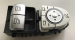 Buton Comanda Geam, Stanga, Argintiu, Cromat, pentru Mercedes E C S GLC CLASS