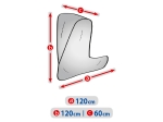 Husă pentru trotinetă electrică Kegel seria Basic, mărimea L, gri, 120 cm