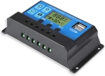 Controler Solar Inteligent de Încărcare PWM 20A cu Ecran LCD și Porturi USB – 12V / 24V pentru Sisteme Fotovoltaice