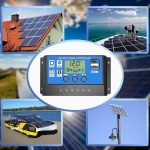 Controler Solar Inteligent de Încărcare PWM 20A cu Ecran LCD și Porturi USB – 12V / 24V pentru Sisteme Fotovoltaice