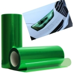 Folie de protecție verde transparentă pentru faruri și stopuri - 100 cm x 30 cm