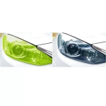 Folie de protecție galben electric pentru faruri și stopuri - 100 cm x 30 cm