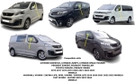 Set de 2 Paravanturi auto de vânt pentru geamuri față, pentru CITROEN, PEUGEOT, TOYOTA, OPEL, FIAT