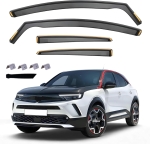 Set de 4 Paravanturi auto de vânt pentru geamuri față și spate, pentru OPEL MOKKA X 2022