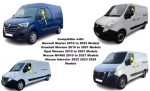 Set de 2 Paravanturi auto de vânt pentru geamuri față, pentru RENAULT MASTER, OPEL MOVANO 2010+