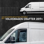 Set de 2 Paravanturi auto de vânt pentru geamuri față, pentru VW CRAFTER, MAN TGE 2017+