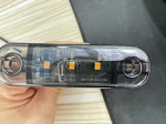 Lampa gabarit laterala LED portocaliu fumuriu rezistent la apă IP67, 12V/24V Cablu 30 cm - E9 10R-06, ECE R10, ECE R148
