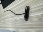 Lampa gabarit laterala LED portocaliu fumuriu rezistent la apă IP67, 12V/24V Cablu 30 cm - E9 10R-06, ECE R10, ECE R148