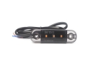 Lampa gabarit laterala LED portocaliu fumuriu rezistent la apă IP67, 12V/24V Cablu 30 cm - E9 10R-06, ECE R10, ECE R148