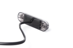 Lampa gabarit laterala LED portocaliu fumuriu rezistent la apă IP67, 12V/24V Cablu 30 cm - E9 10R-06, ECE R10, ECE R148