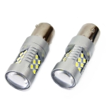 Becuri auto LED AMiO P21 1156 – 24 SMD 3030, CANBUS, 12-24V Alb (set 2 bucăți)