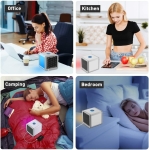 Mini Aer conditionat portabil 3 in 1 cu USB – Răcire, Umidificare, Purificare Led 7 culori