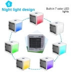 Mini Aer conditionat portabil 3 in 1 cu USB – Răcire, Umidificare, Purificare Led 7 culori