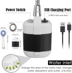 Dus portabil cu Încărcare USB pentru Camping, Călătorii și Grădină - 2200mAh