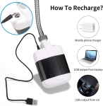 Dus portabil cu Încărcare USB pentru Camping, Călătorii și Grădină - 2200mAh