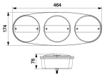 Stopuri LED Triple 12V/24V – Poziție, Frână, Marșarier, Semnalizare