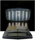 Lampa LED semnalizare, gabarit 12–24V cu 12 LED-uri – sticla opaca, lumina alba