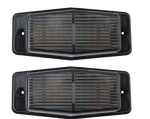 Set Lampi LED semnalizare, gabarit 12–24V cu 12 LED-uri – sticla opaca, lumina portocalie
