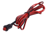Simulator de alarma auto 12V, Carmotion, Plastic, Rosu